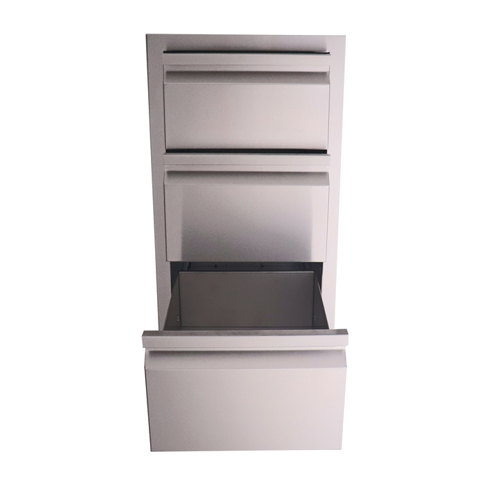 RCS The Valiant Series Stainless Steel Triple Drawer Fully Enclosed