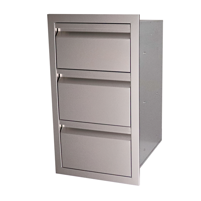 RCS The Valiant Series Stainless Steel Triple Drawer Fully Enclosed