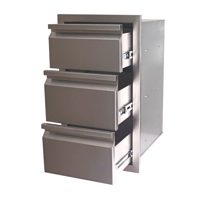 RCS The Valiant Series Stainless Steel Triple Drawer Fully Enclosed