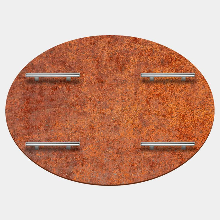 Arteflame 40 inch Corten Steel Fire Pit Cover - Heavy Duty Protection