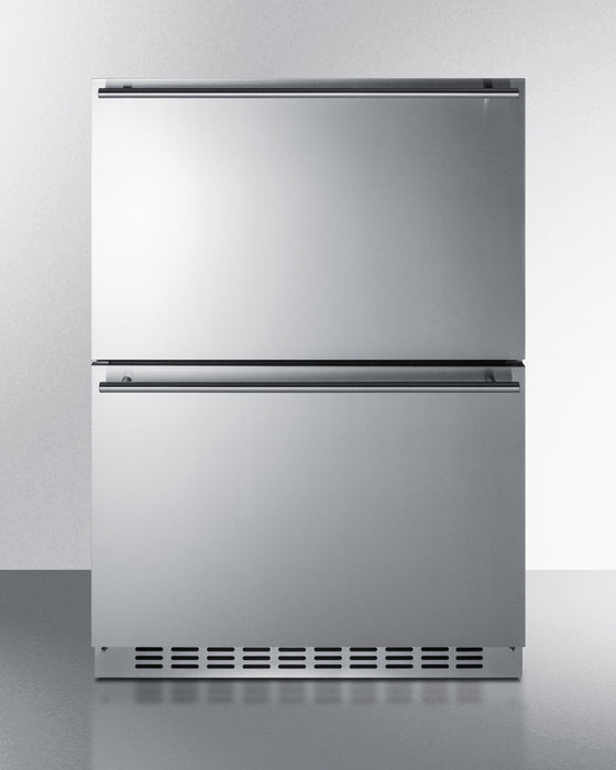 24" Wide 2-Drawer Refrigerator-Freezer