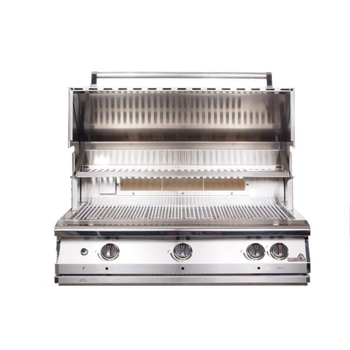 PGS Grills - Legacy - 39 Inch Pacifica Gourmet Stainless Steel Grill Head featuring an Infrared Rotisserie Burner